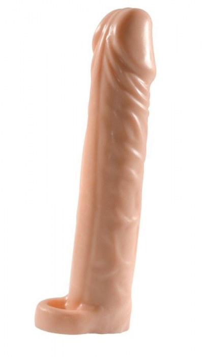 Телесная насадка-удлинитель Extension sleeve с подхватом - 17 см. - Sitabella - во Владикавказе купить с доставкой