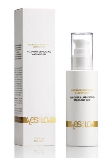 Массажный гель-смазка на силиконовой основе Allover Massage Gel - 100 мл. - YESforLOV - купить с доставкой во Владикавказе