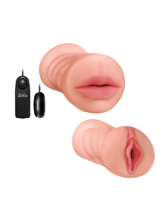 Двусторонний мастурбатор с вибропулей Satisfaction Lucky charm - Lola Games - во Владикавказе купить с доставкой