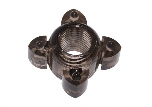 Чёрное эрекционное кольцо Rings Screw - Lola Games - во Владикавказе купить с доставкой