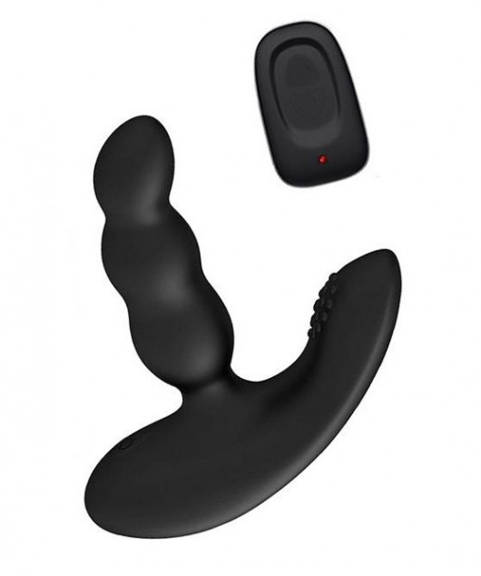 Черный силиконовый стимулятор простаты Levett Nitoc с пультом ДУ - Levett - во Владикавказе купить с доставкой