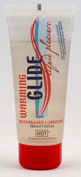 Согревающая интимная смазка на водной основе Warming Glide - 100 мл. - HOT - купить с доставкой во Владикавказе