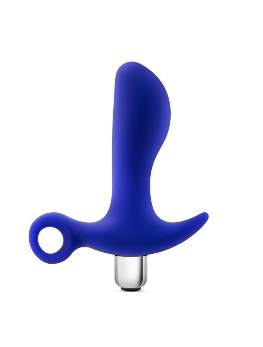 Синий стимулятор простаты с ручкой-кольцом Performance Prostimulator 02 - Blush Novelties - во Владикавказе купить с доставкой