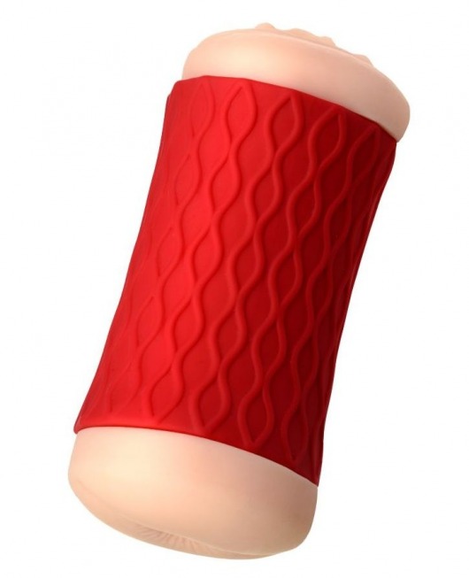 Двухсторонний мастурбатор JOS  NADIN в красном цилиндре - JOS - во Владикавказе купить с доставкой