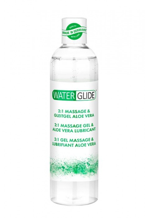 Гель-смазка 2-в-1 MASSAGE   LUBRICANT ALOE VERA - 300 мл. - Waterglide - купить с доставкой во Владикавказе
