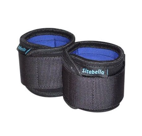 Неопреновые черно-синие наручники - Sitabella - купить с доставкой во Владикавказе