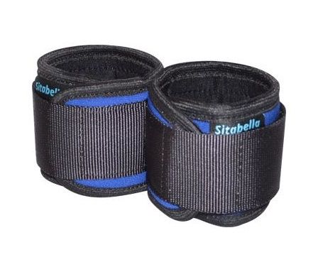Сине-черные неопреновые наручники - Sitabella - купить с доставкой во Владикавказе