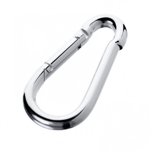 Серебристый карабин TOYFA Metal - ToyFa - купить с доставкой во Владикавказе