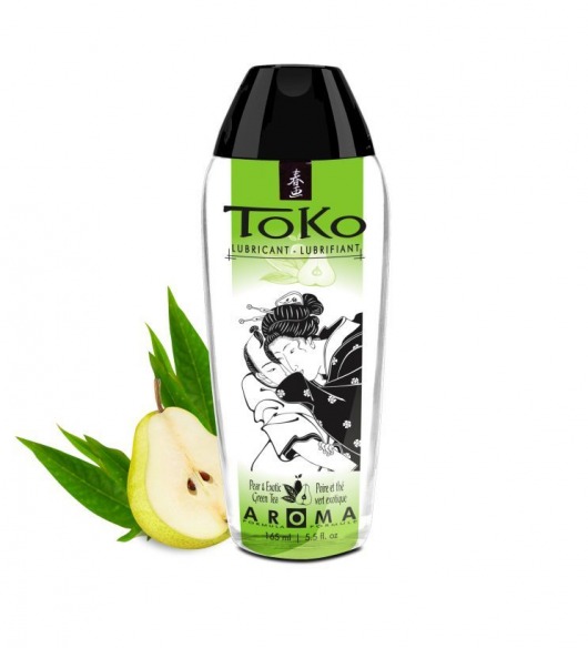 Интимный гель TOKO Pear   Exotic Green Tea с ароматом груши и зеленого чая - 165 мл. - Shunga - купить с доставкой во Владикавказе