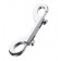 Серебристый двухсторонний карабин TOYFA Metal - ToyFa - купить с доставкой во Владикавказе